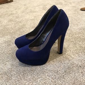 Blue Suede Madden Girl Pumps
